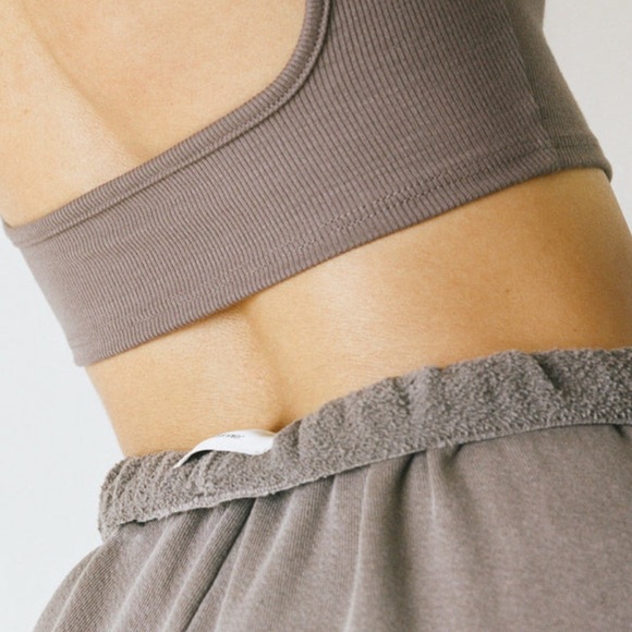 Joah brown Mauve Low back Crop top - Picture 4 of 4